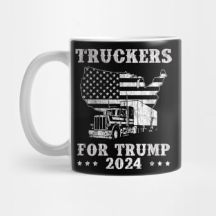 Truckers For Trump 2024 Political Mug